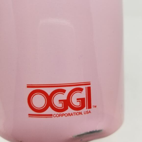 Oggi Pink Aluminum Water Bottle Gift For Runner Lightweight East to Carry Sz 9x3 - Picture 2 of 6